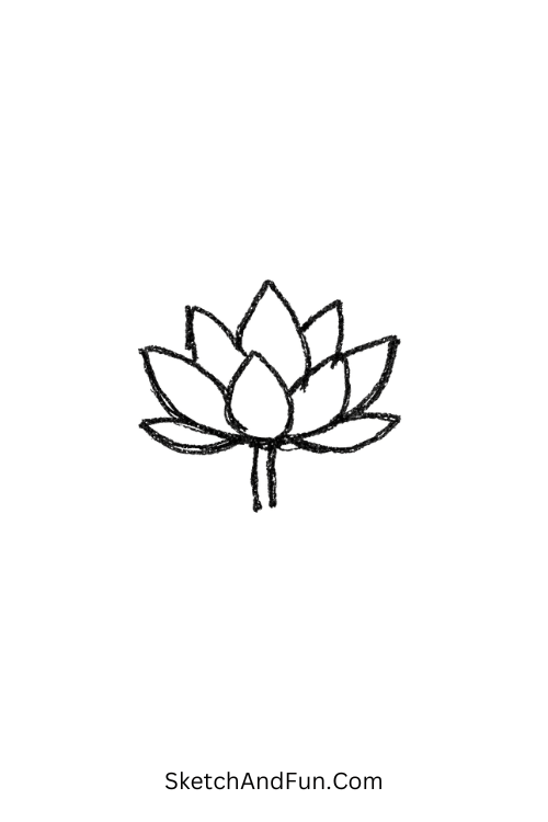 Zen mandala drawing ideas with centered lotus and soft petals