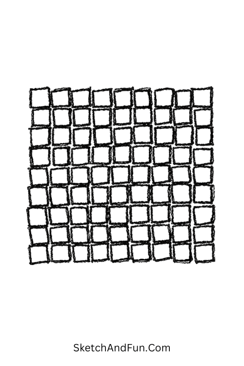 Tiny Square Mosaic – Printable zen doodle patterns with neat square mosaic structure