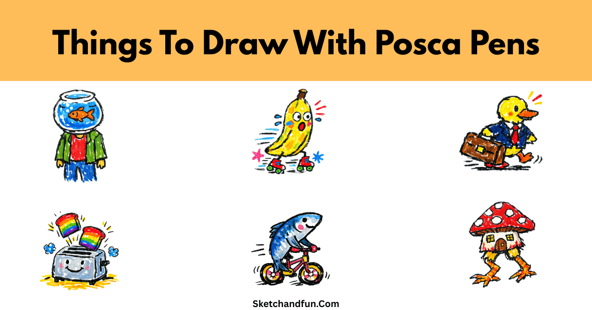 10 Fun and Easy Things To Draw With Posca Pens