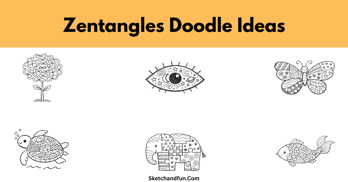 Cute and Easy Zentangle Doodles Ideas