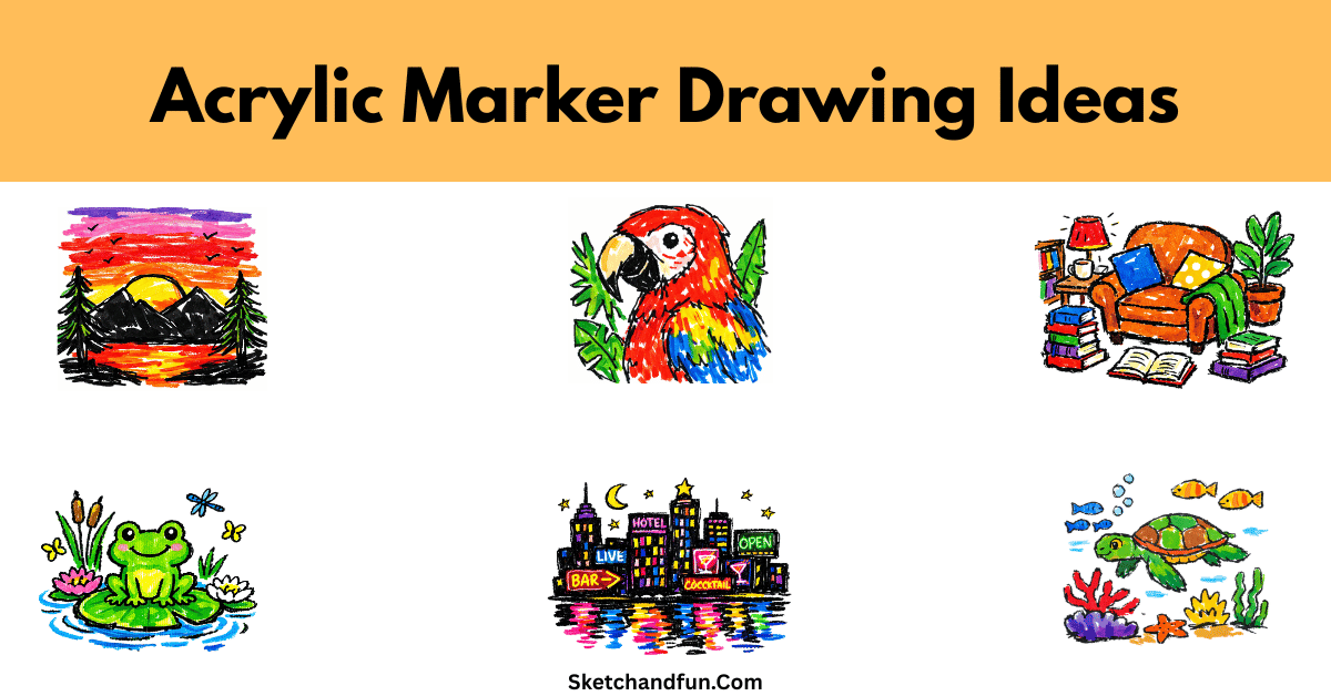 22 Acrylic Marker Drawing Ideas