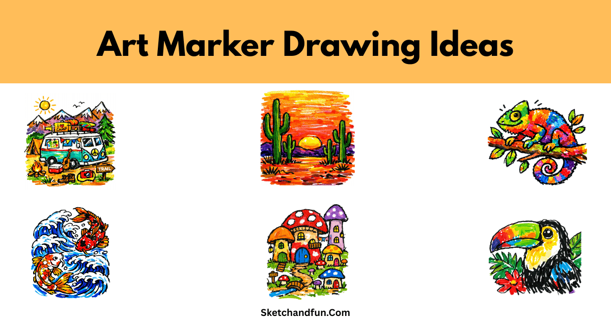 15+ Art Marker Drawing Ideas