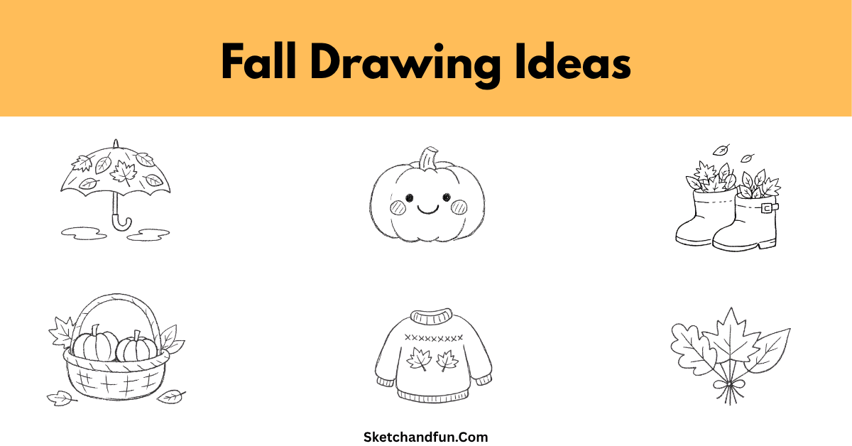 20+ Cute Fall Drawing Ideas You’ll Want to Try