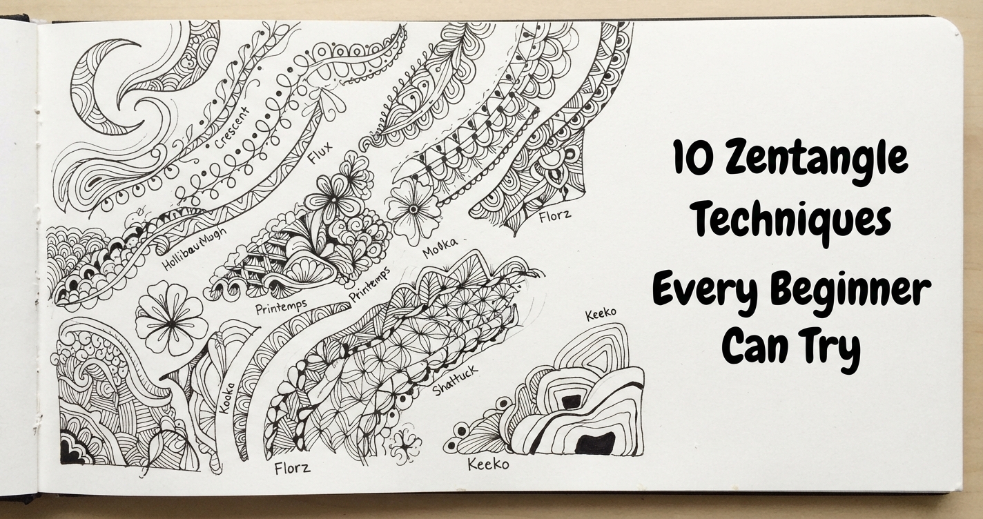 10 Zentangle Techniques Every Beginner Can Try