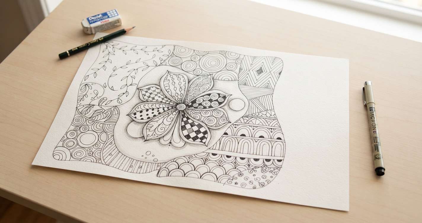 How to Create Zentangle Art: A Simple Beginner Tutorial