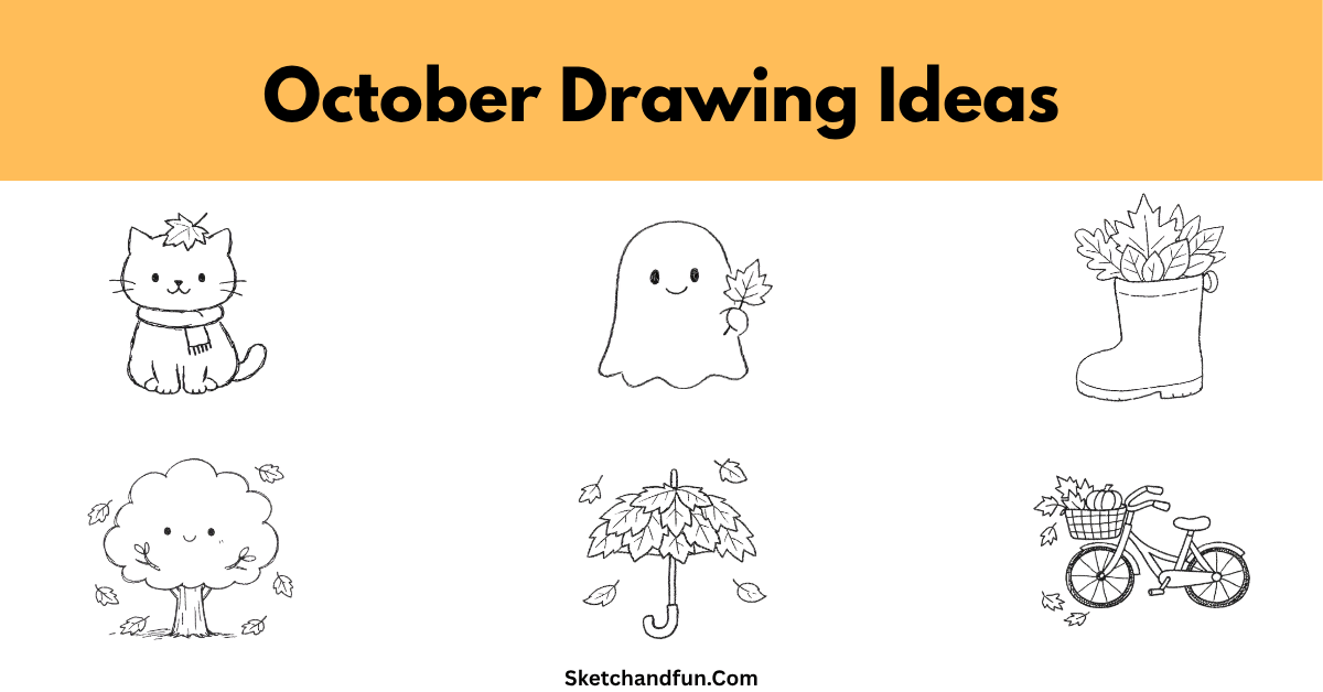 20+ October Drawing Ideas