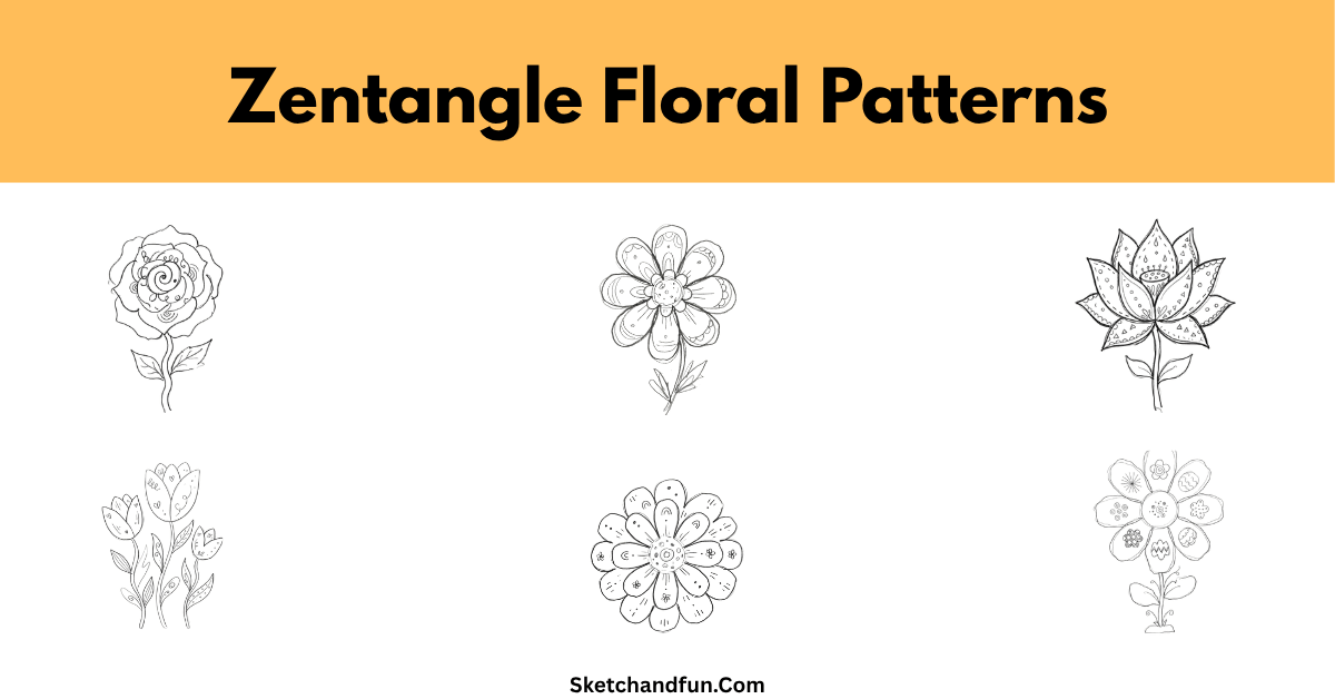 12 Zentangle Floral Patterns That Are Simply Beautiful