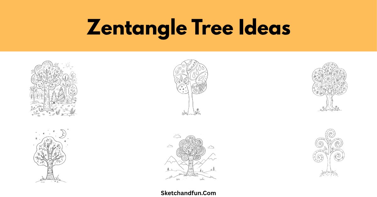 15 Zentangle Tree Doodle Ideas for Nature-Inspired Art