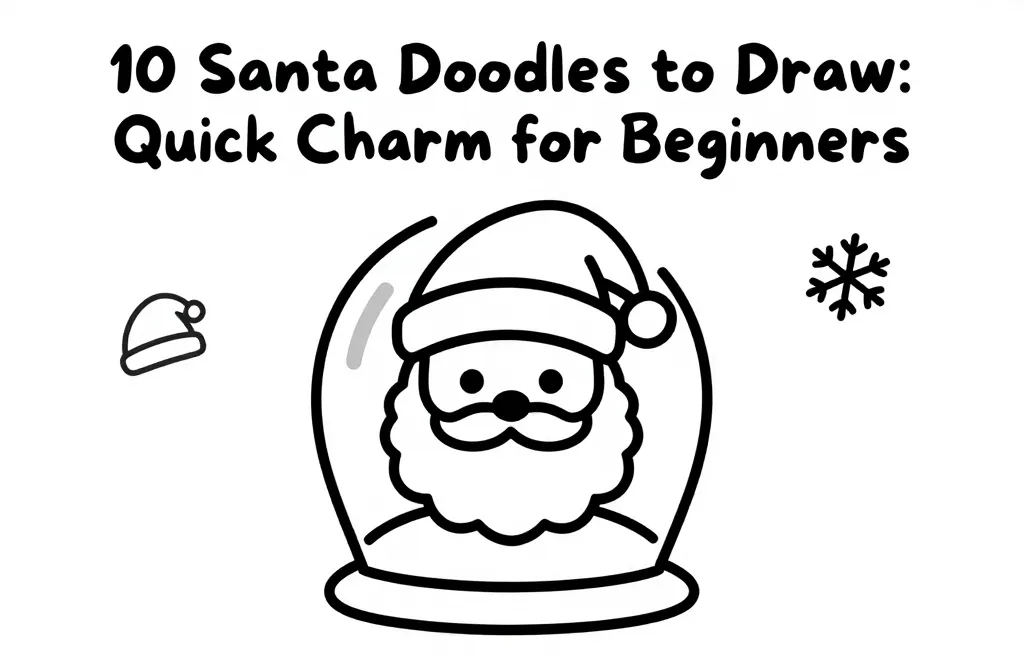 10 Santa Doodles to Draw: Quick Charm for Beginners