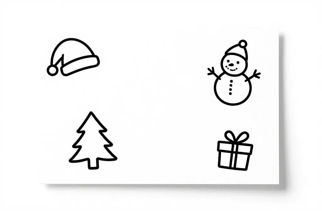 12+ Christmas Card Doodles & Drawing Ideas