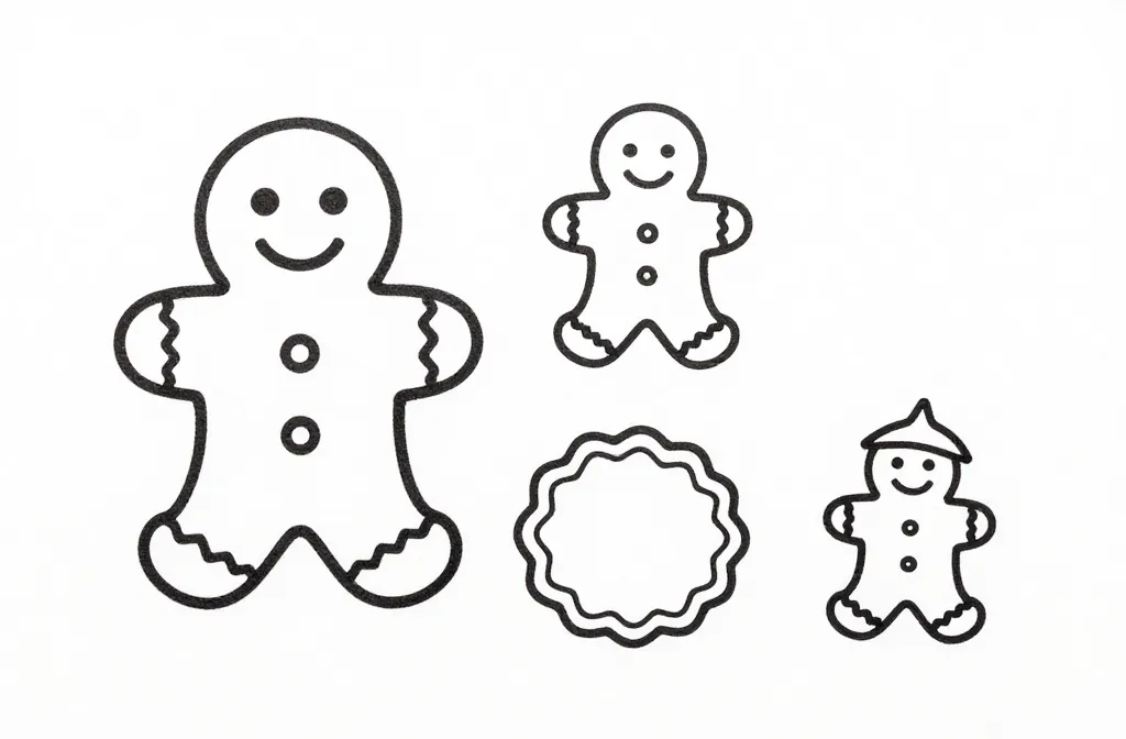 12 Gingerbread Man Doodles and Drawing Ideas
